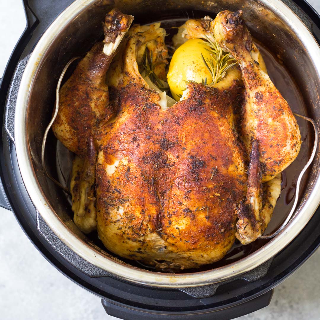 How To Cook A Whole Chicken In An Instant Pot Fresh Or Frozen Kristine S Kitchen