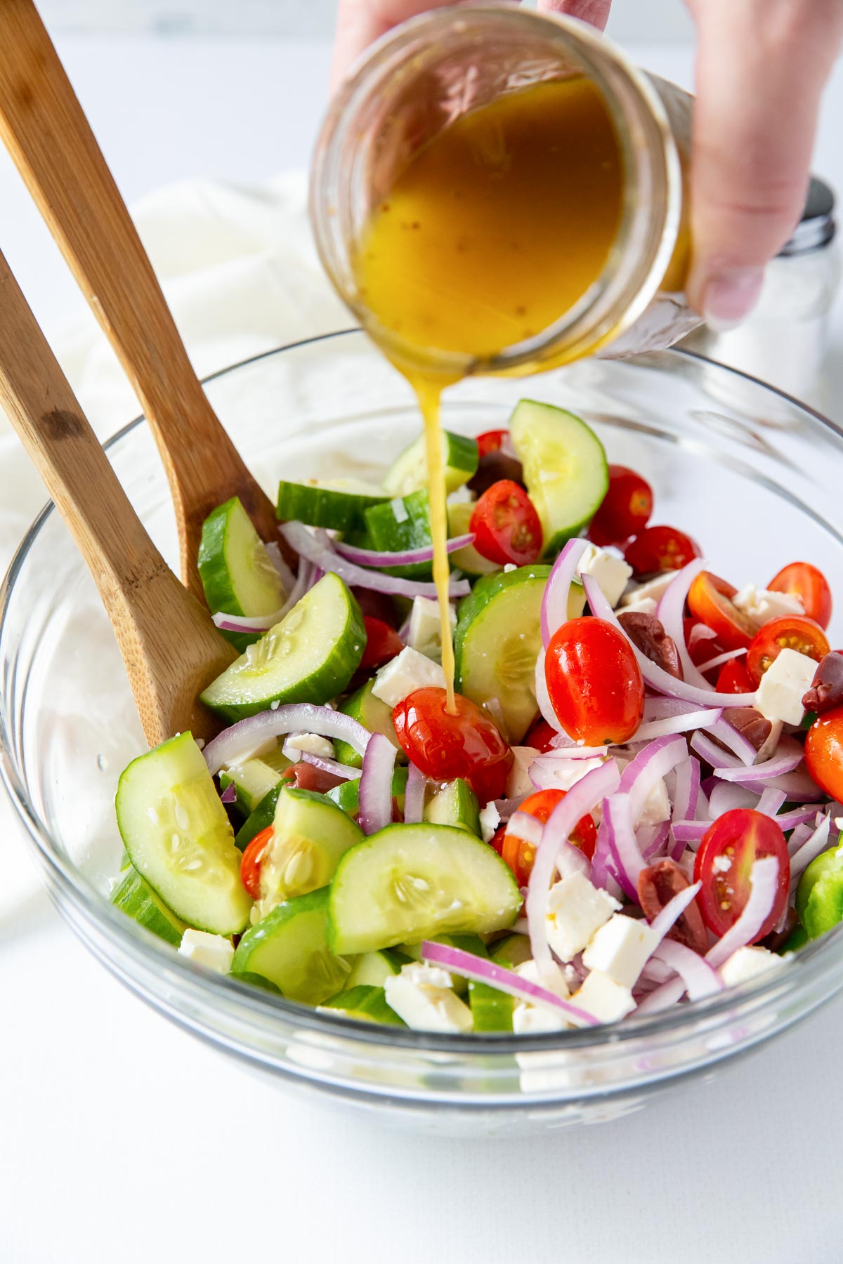 Greek Salad Recipe - Easy & Delicious! - Kristine's Kitchen