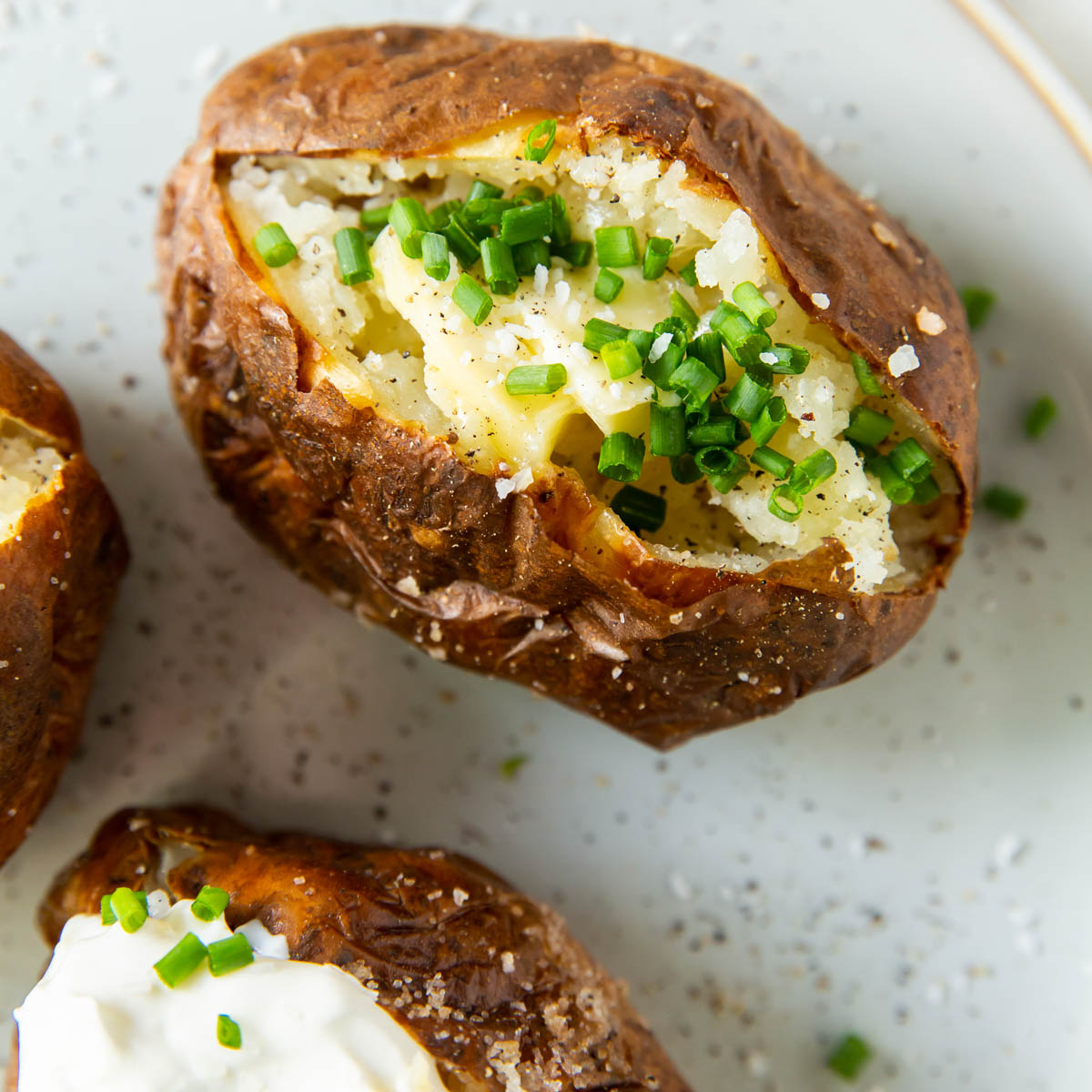 Air Fryer Baked Potato [No Oil] This Healthy Kitchen