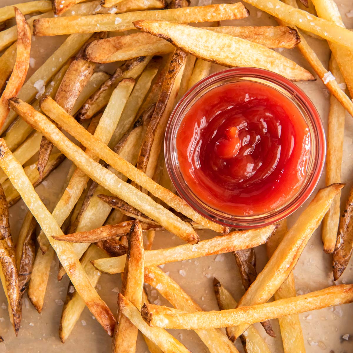 fries crispy french spicy