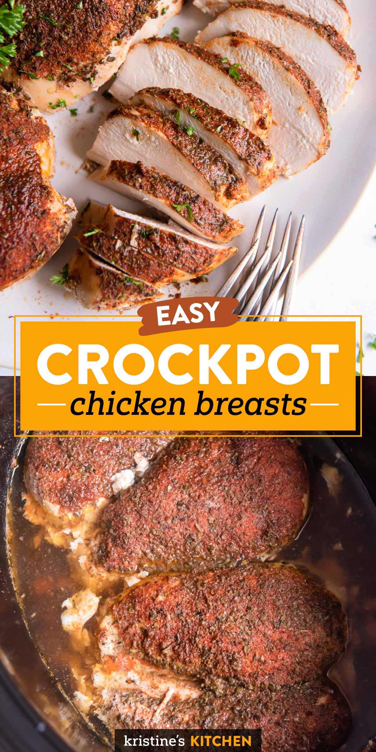 Crockpot Chicken Breast Recipe - Kristine's Kitchen