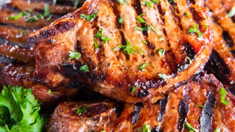 Grilling marinated pork chops best sale