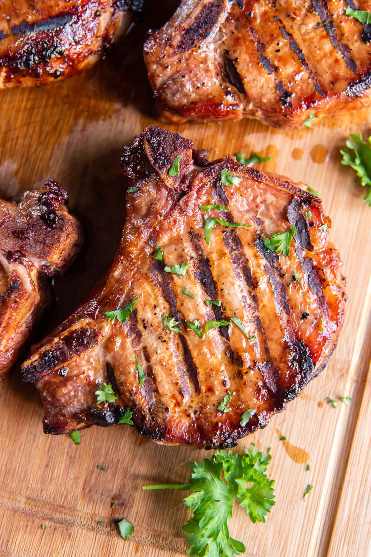 Grilled pork on sale chops rub