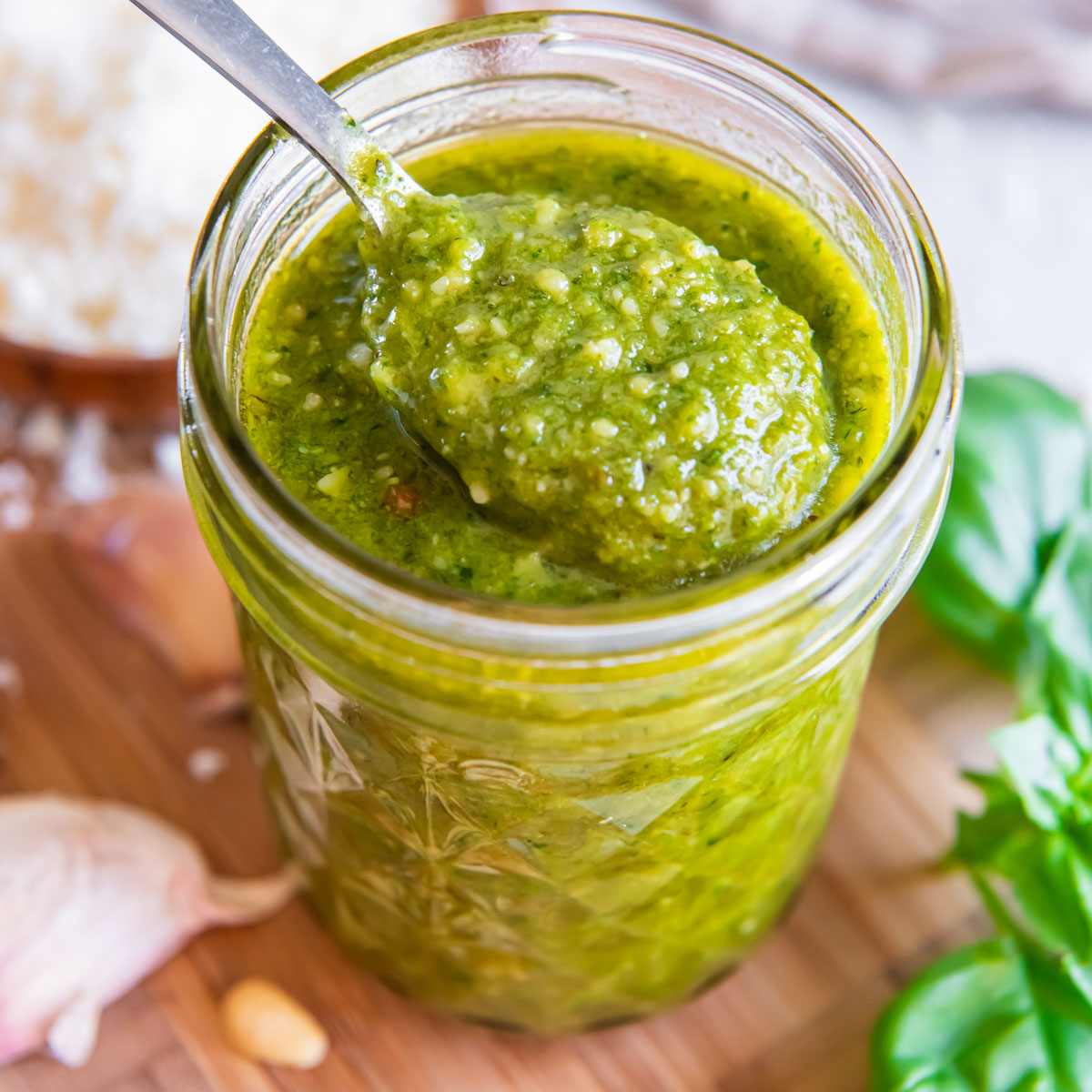 Classic Italian Basil Pesto (Pesto Alla Genovese) The