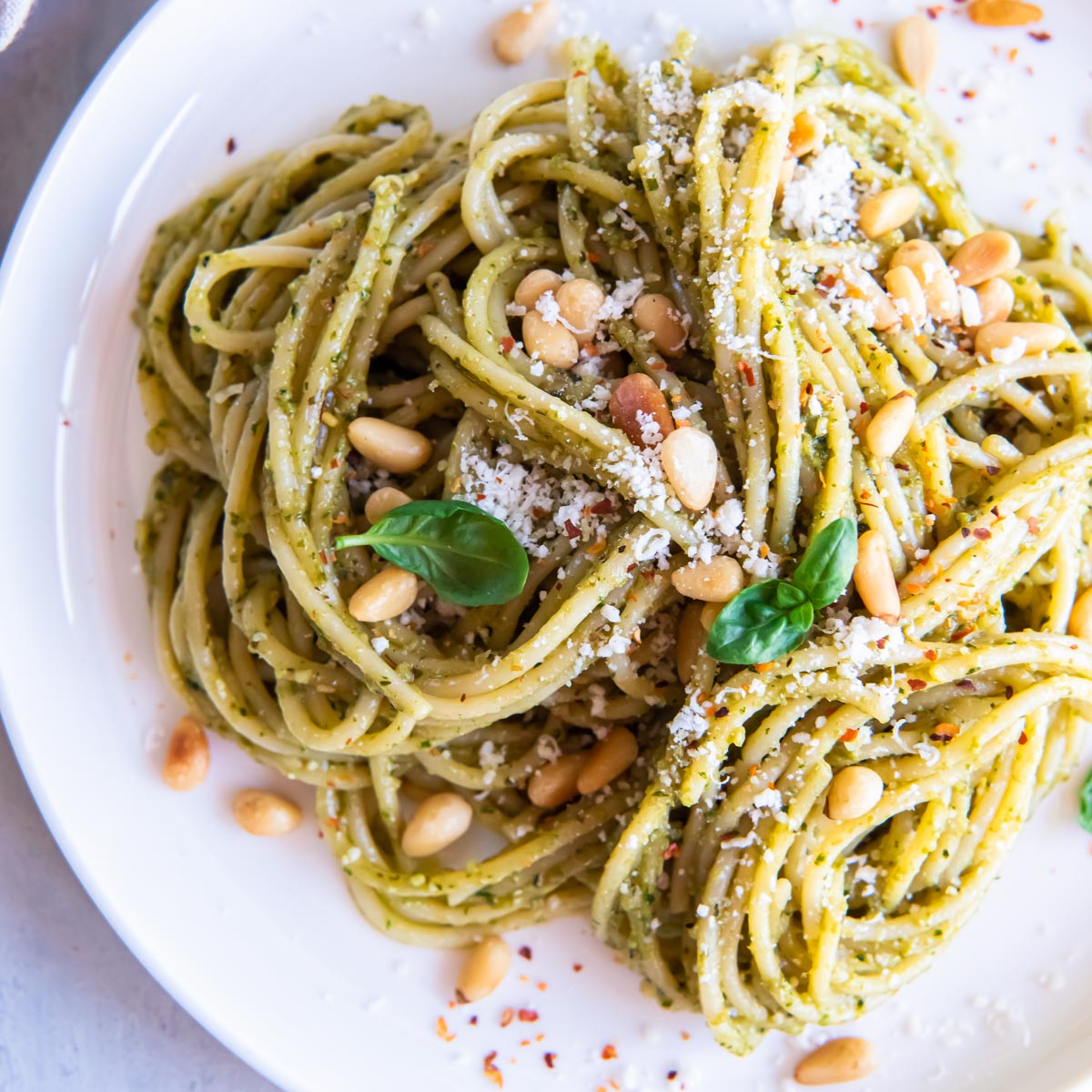 Pesto Pasta Recipe - Kristine's Kitchen