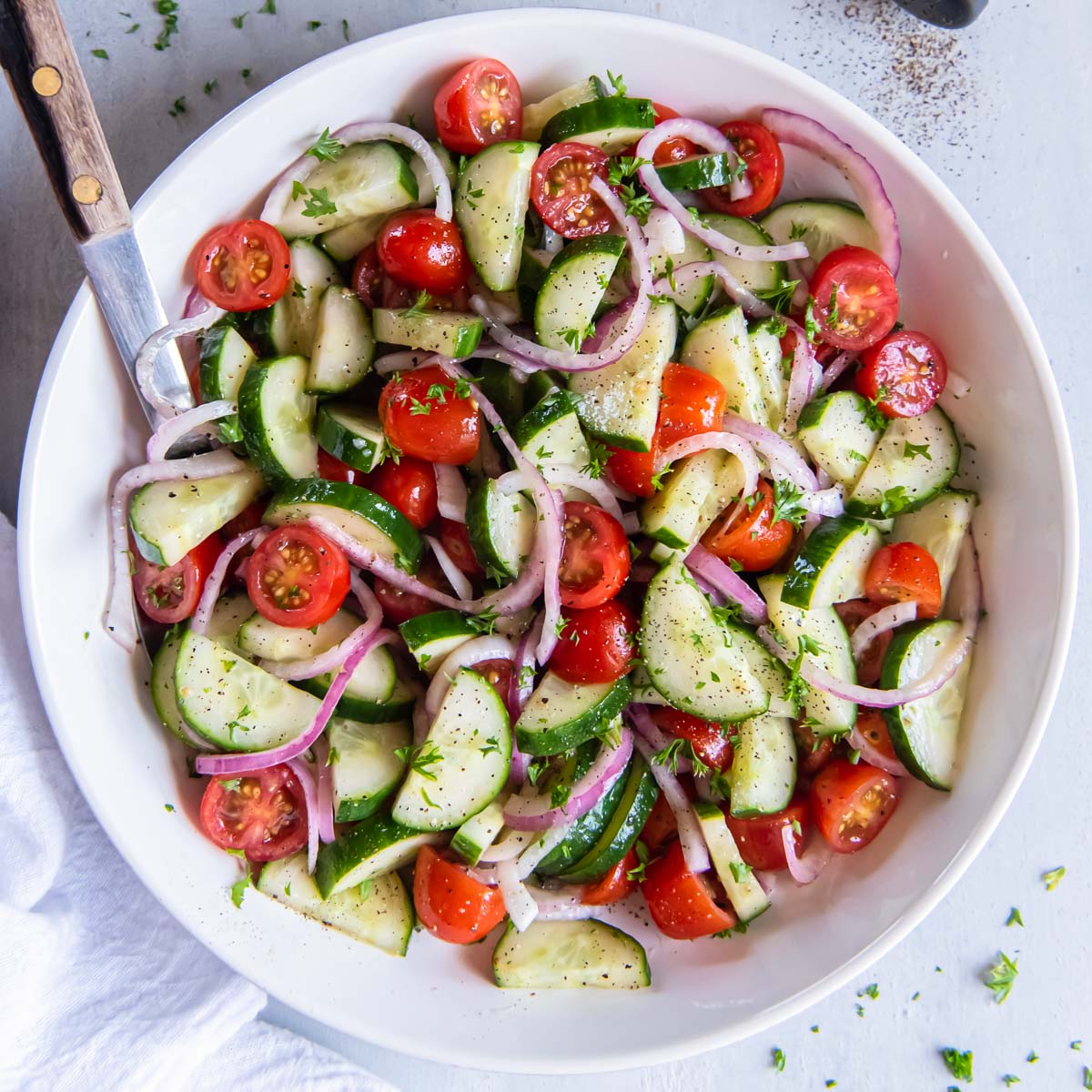 Tomato-Cucumber Salad Recipe