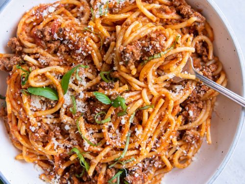 Quick and Easy Instant Pot Spaghetti Recipe - Keat's Eats