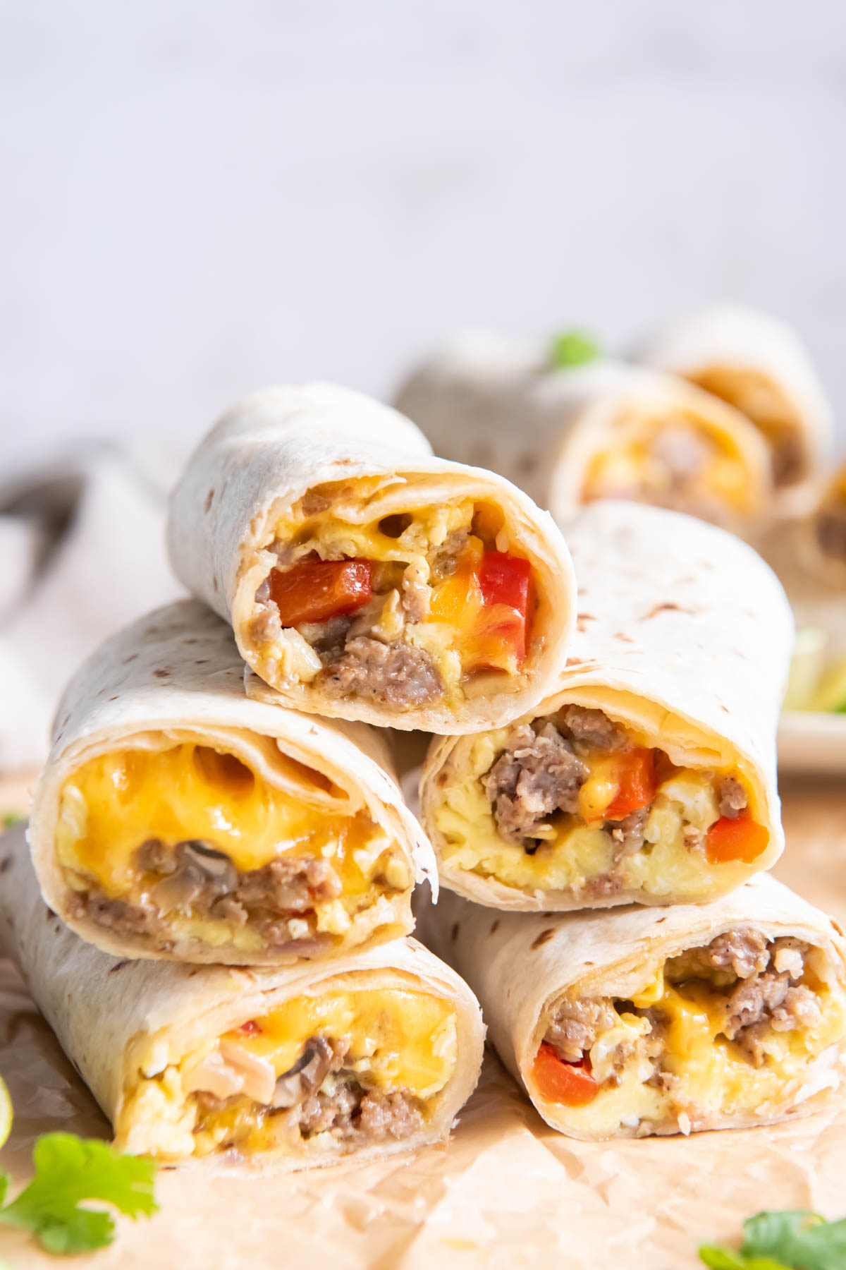 Breakfast Wrap Recipe (Freezer Friendly) - Fifteen Spatulas