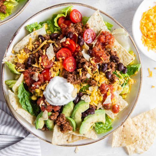 EASY Taco Salad Recipe (20 minutes!) - I Heart Naptime