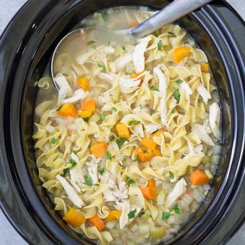 Crockpot Chicken Noodle Soup Recipe - The Cookie Rookie®