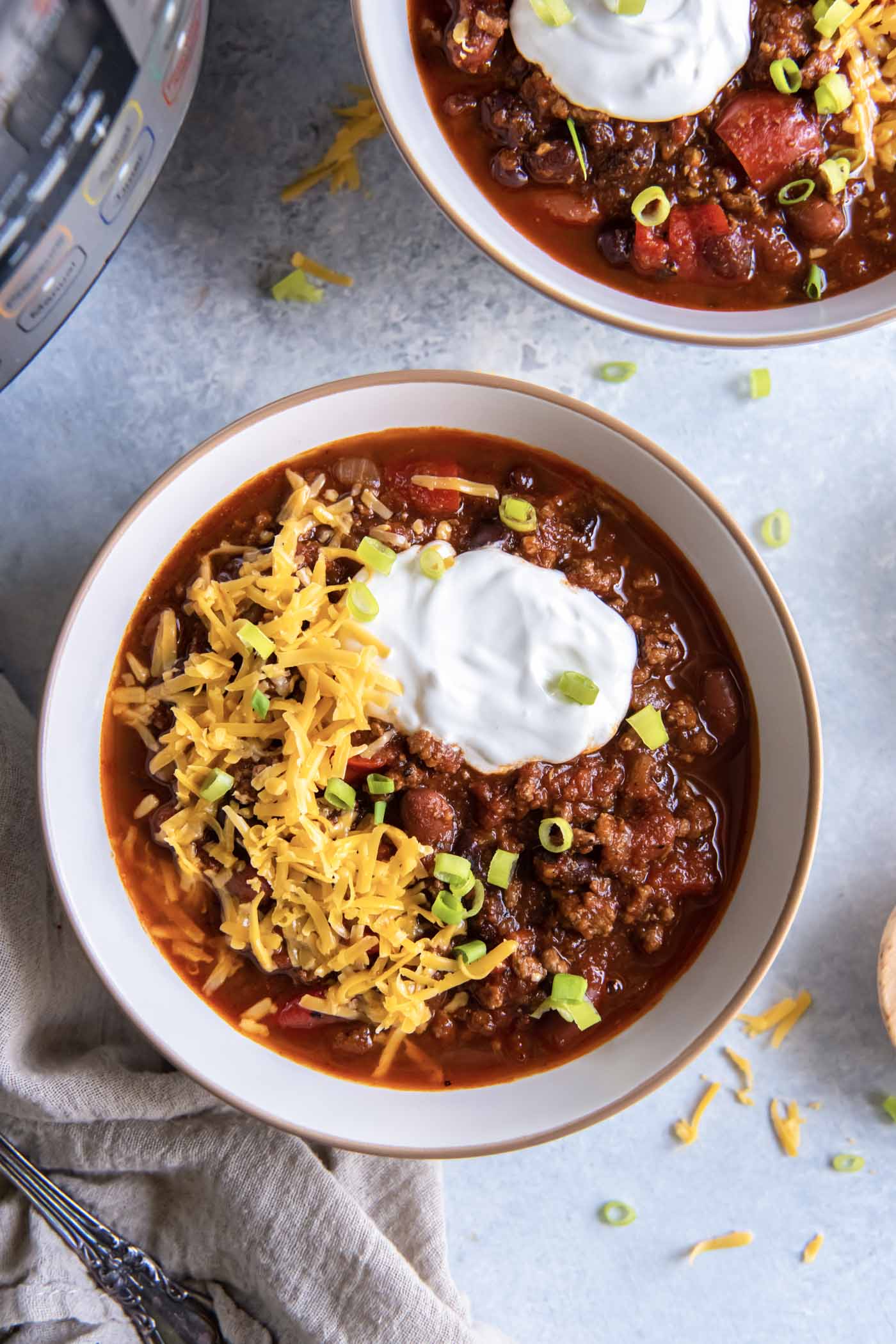 The Best Instant Pot Chili With Dry Beans - One Happy Housewife