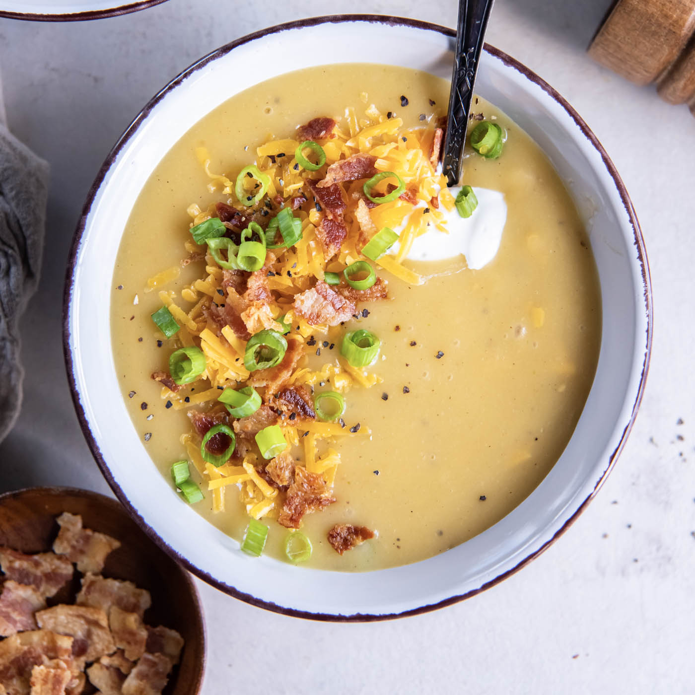 Crockpot Potato Soup (Cheesy Delicious!) - On My Kids Plate