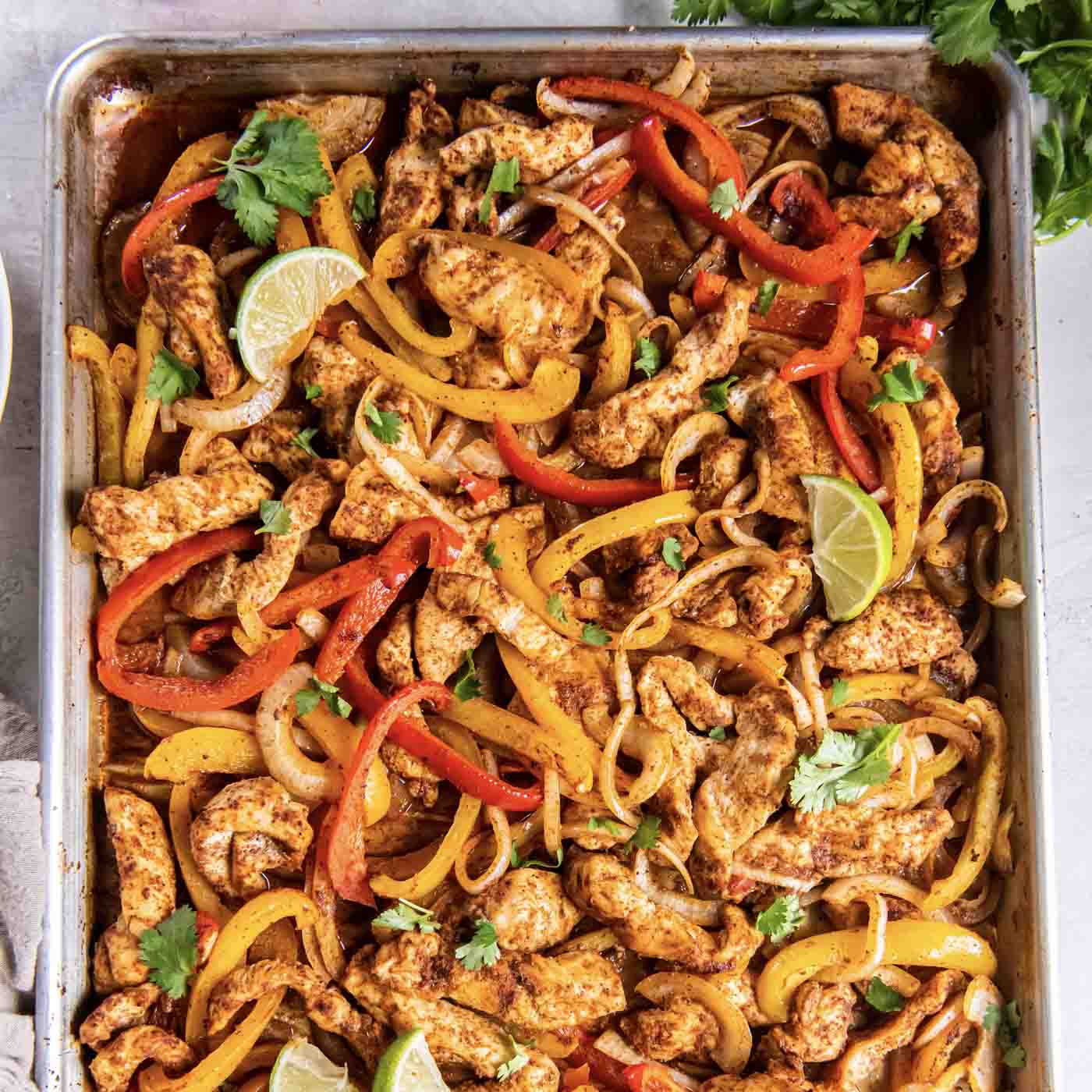 Sheet Pan Chicken Fajitas