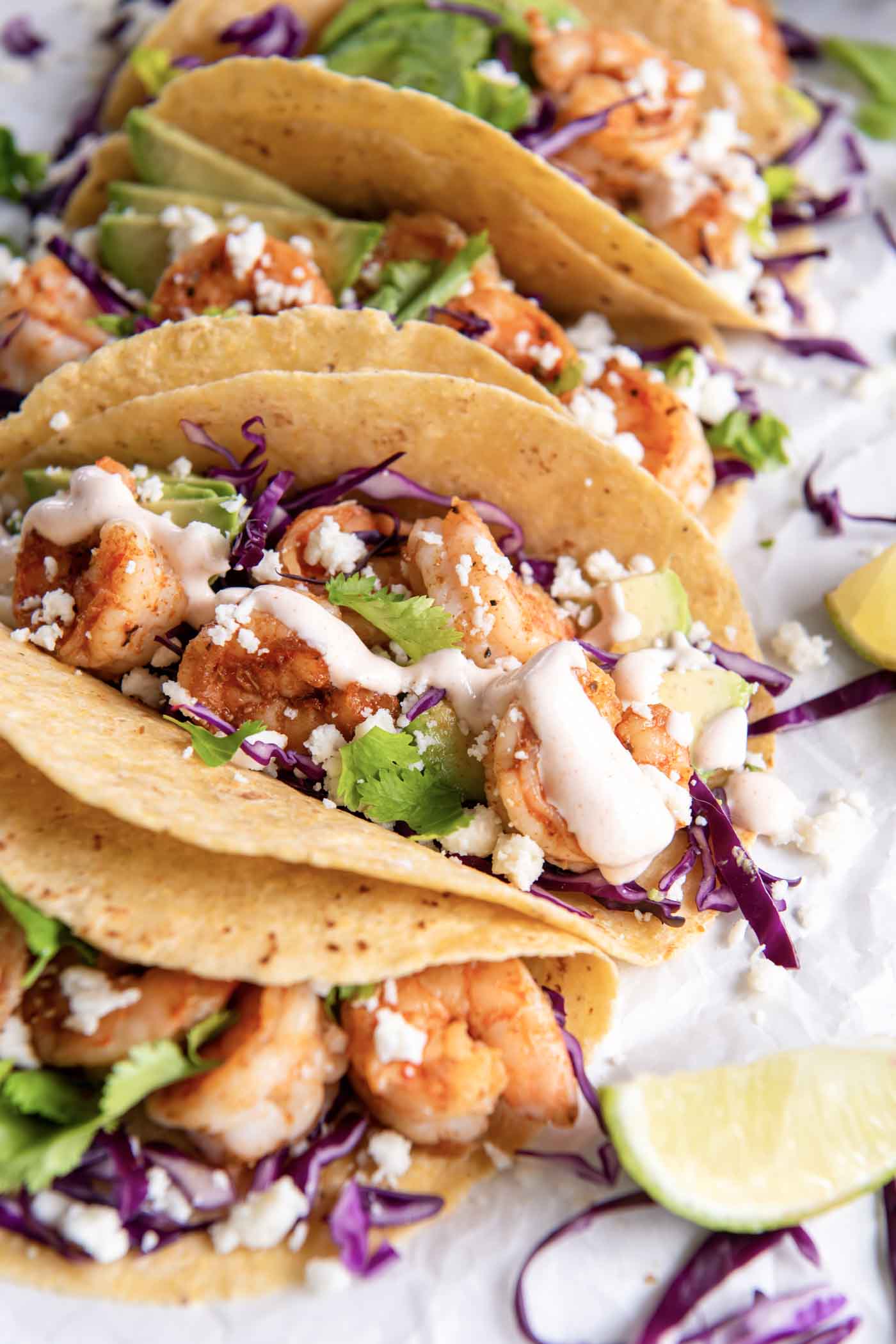 Shrimp Tacos [kristineskitchenblog.com]
