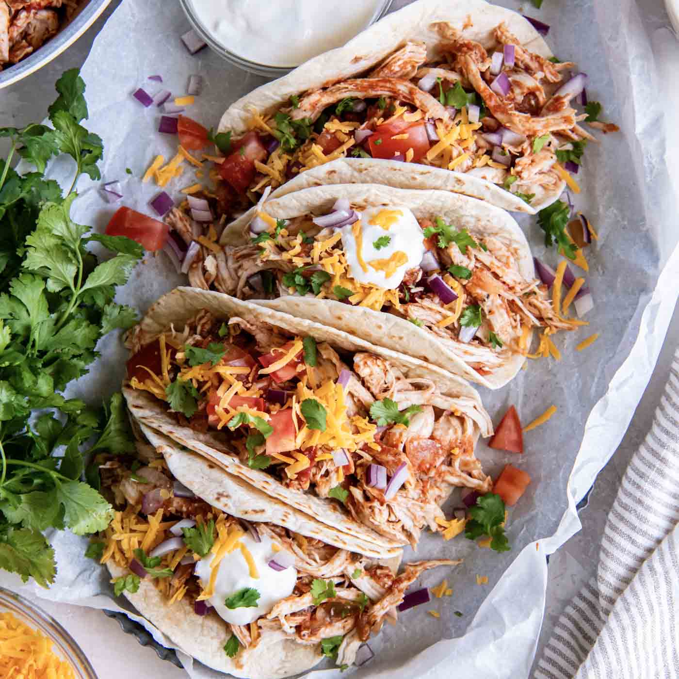 Crockpot Chicken Tacos