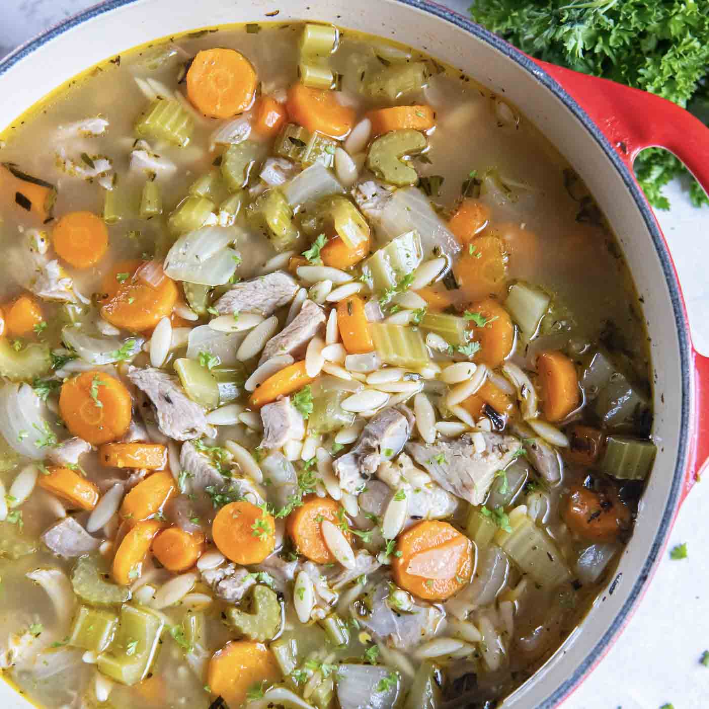 Leftover Turkey Soup