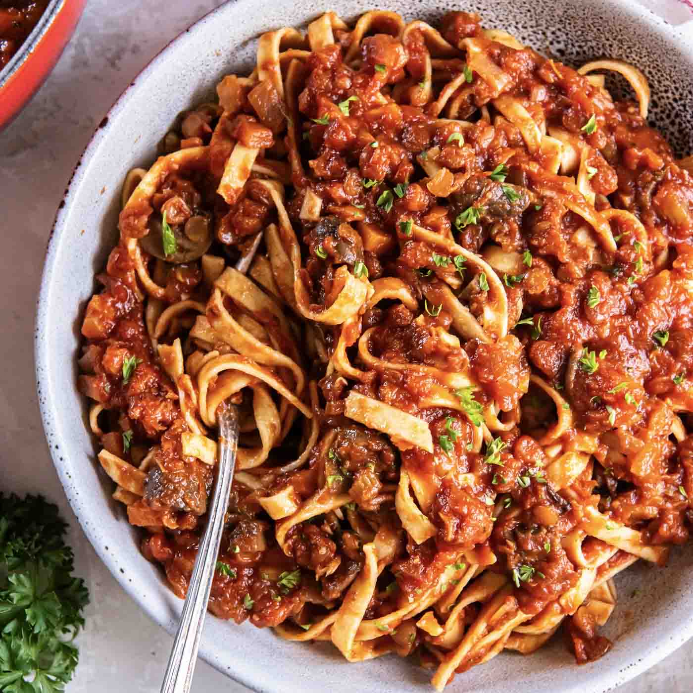 Lentil Bolognese