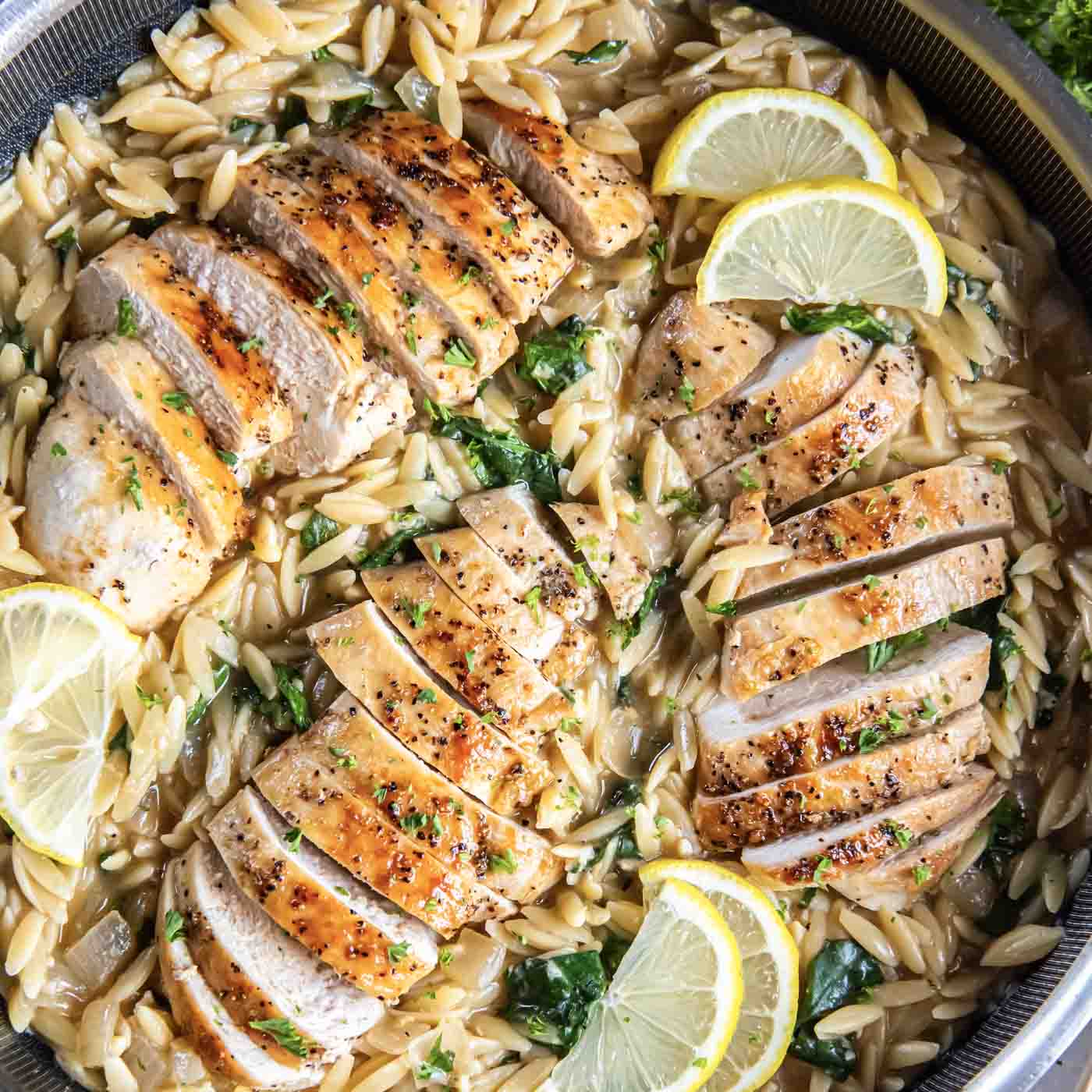 Lemon Chicken Orzo
