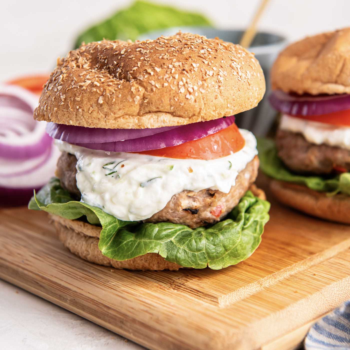 Greek Turkey Burgers
