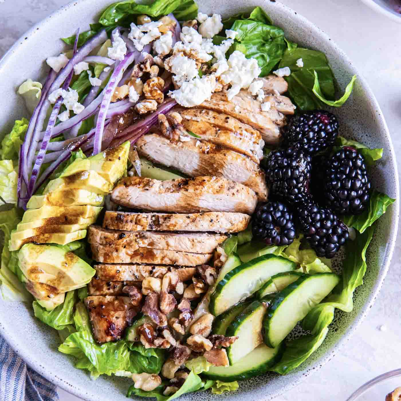 The BEST Grilled Chicken Salad