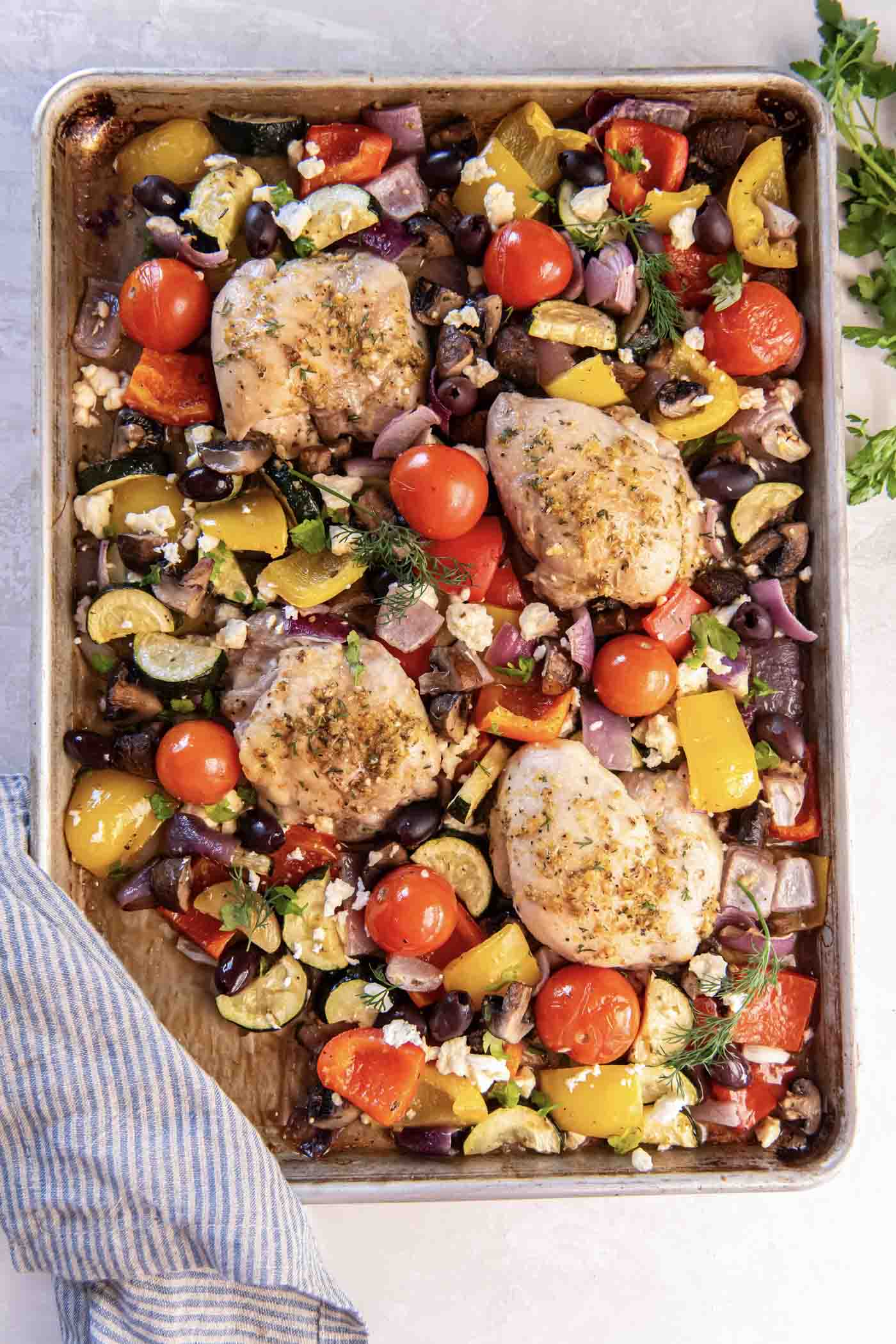 Greek Sheet Pan Chicken - Kristine's Kitchen