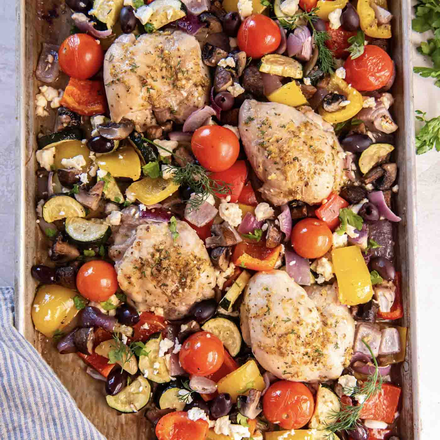 Greek Sheet Pan Chicken