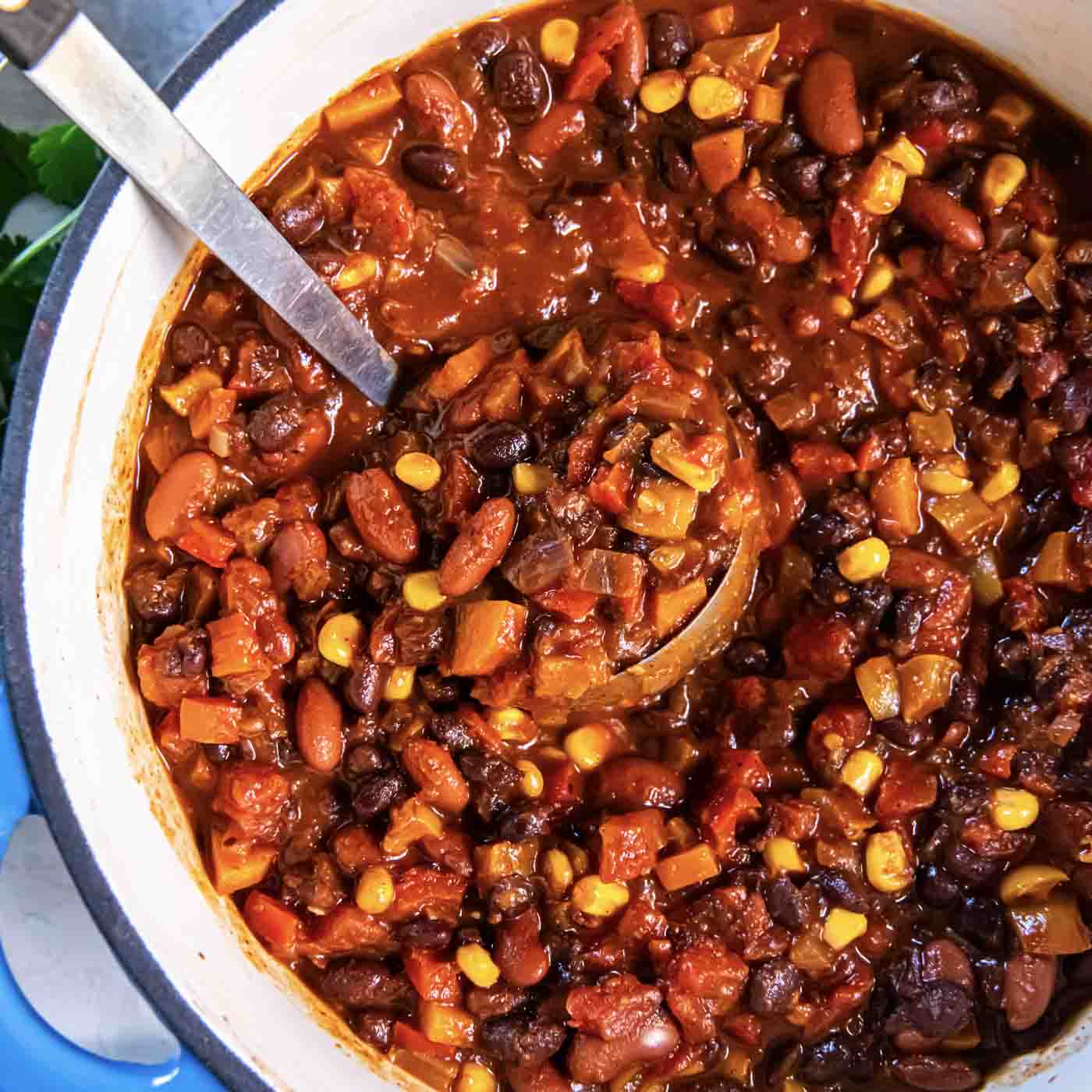 The BEST Vegetarian Chili