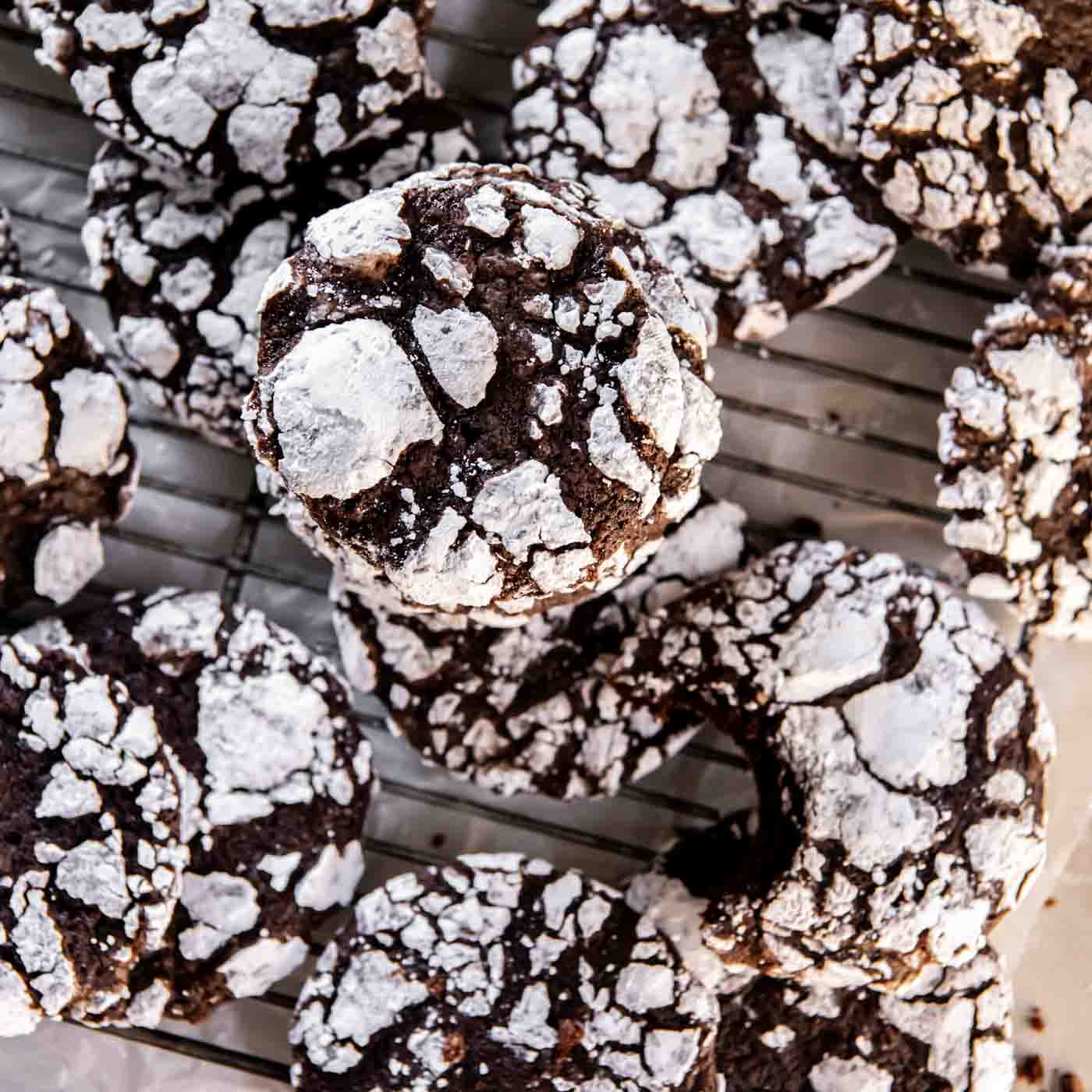 Chocolate Crinkle Cookies Recipe - Kristine's Kitchen