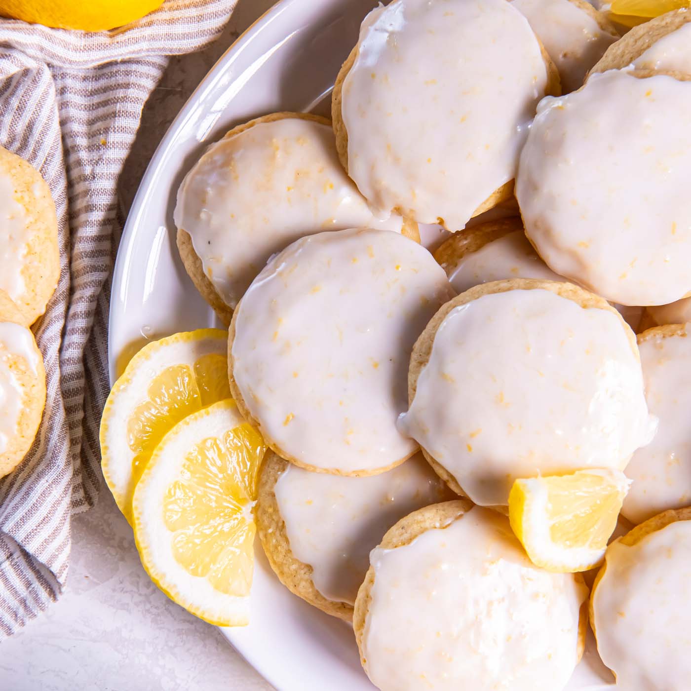 Soft Glazed Lemon Cookies
