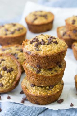 These flourless Healthy Blender Banana Muffins are dairy-free and gluten-free. They are quick and easy to make in your blender! These healthy muffins freeze well for meal prep breakfasts and snacks!